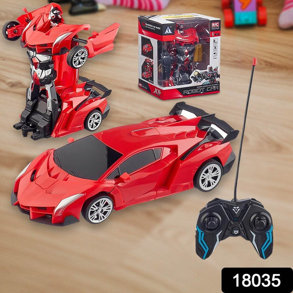2 In 1 Automatic Robot Converted Remote Control Car With Light Scale 360°Drifting Deformation Robot Car Toy Kids Boys, Robot Convert Unique Toy For Boys (1 Pc) - dailyneed.life