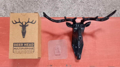 Deer Head Self Adhesive Wall Door Hook Hanger - dailyneed.life