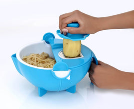 Multifunctional Vegetable Fruits Cutter Shredder with Rotating Drain Basket - dailyneed.life