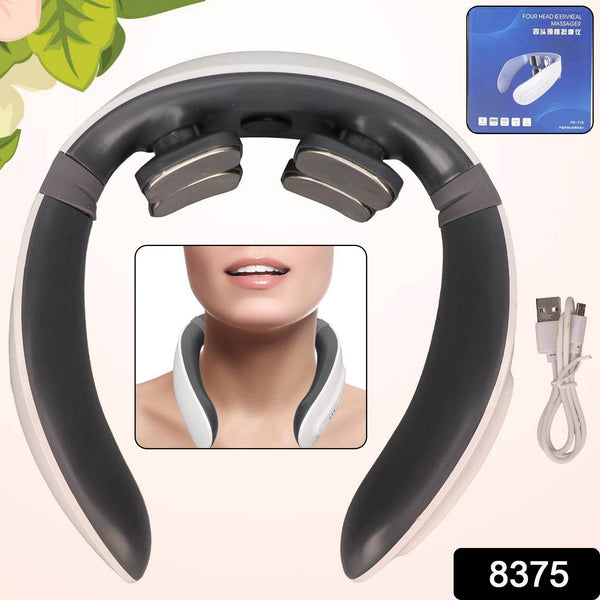 4 Heads Smart Electric Neck and Back Pulse Massager (1 Pc) - dailyneed.life