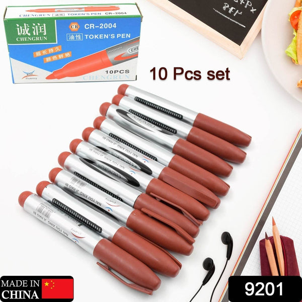 10Pc Marron Marker Permanent (10 Pc Set) - dailyneed.life