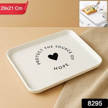 Elegant Printed Plastic Serving Tray with Motivational Quote - dailyneed.life