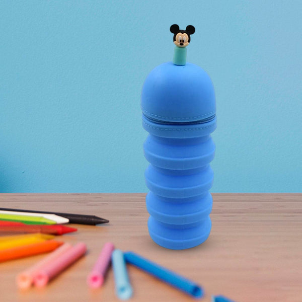Silicone Telescopic Pencil Case – Large Capacity, Zipper Closure, Perfect for School & Office - dailyneed.life