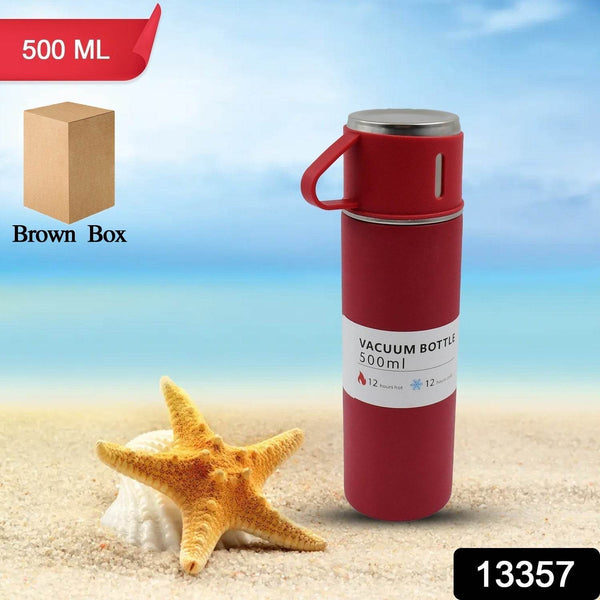 Stainless Steel Vacuum Insulated Water Bottle With Coffee / Tea Mug (500 ML) - dailyneed.life