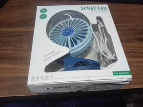 Portable Clip-on Fan, Battery Operated, With Light & Spray, Small Yet Powerful USB Table Fan, 3-Speed Quiet Rechargeable Mini Desk Fan, 360° Rotation, Personal Cooling Fan for Home, Office, Camping - dailyneed.life