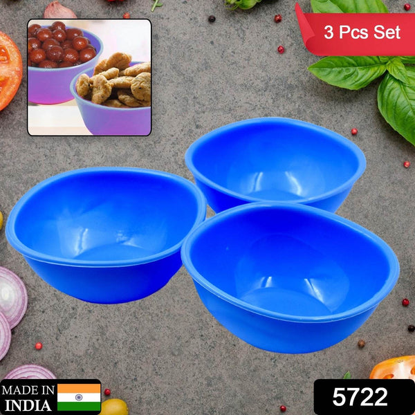 BPA Free Plastic Bowl Set for Cereal, Salad, Rice, Soup, Pasta, Snack Bowl, Microwave Safe, Dishwasher Safe (3 Pcs Set) - dailyneed.life