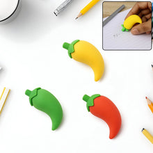3D Fancy Colorful Chili Shape Erasers – Mini Novelty Eraser Set (3 Pc) - dailyneed.life