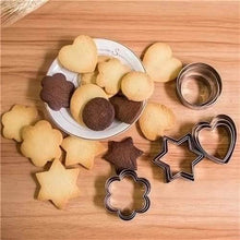 Cookie Cutter Stainless Steel Cookie Cutter with Shape Heart Round Star and Flower (12 Pieces) - dailyneed.life