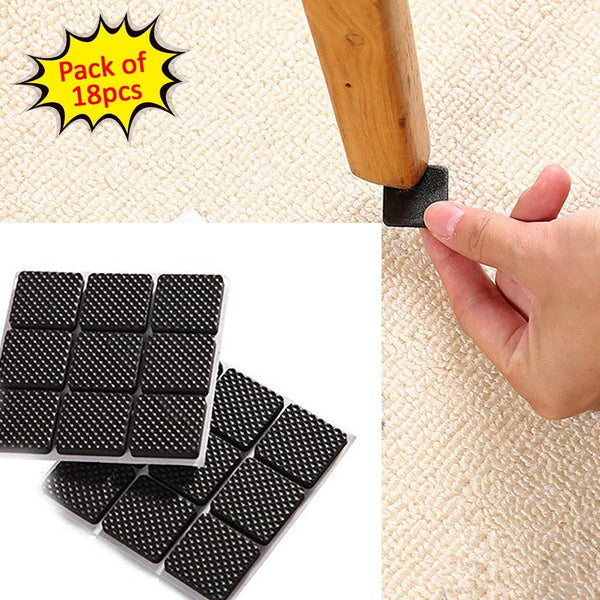 Self Adhesive Furniture Pads - Square (18 Pcs Set) - dailyneed.life