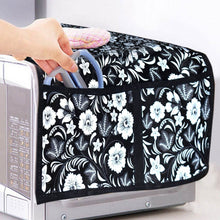Microwave/Oven Top Cover with 4 Utility Pockets (Mix Design) - dailyneed.life