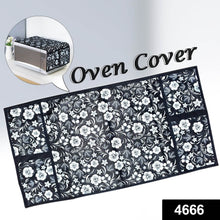 Microwave/Oven Top Cover with 4 Utility Pockets (Mix Design) - dailyneed.life