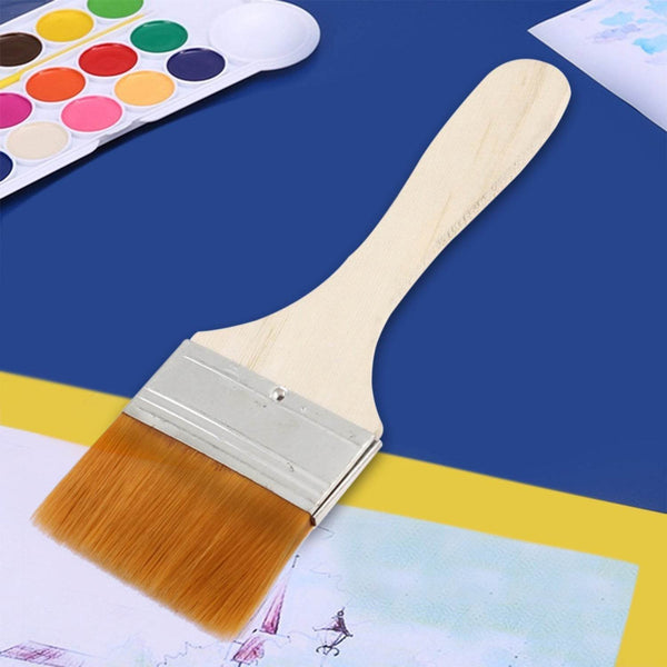 Quality Flat Paint Big Size Brush for Watercolor & Acrylic Painting( Multicolor / 2 Pc Set ) - dailyneed.life