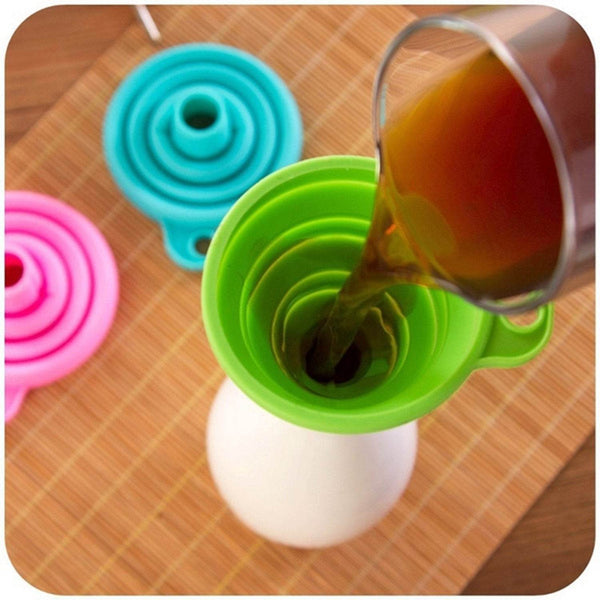 Silicone Funnel for Kitchen Use Oil Pouring Sauce Water Juice - dailyneed.life
