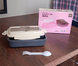 Lunch Box Flex Lock Plastic Liner Lunch Container, Portable Tableware Set for Kid Adult Student Children Keep Food Warm - dailyneed.life