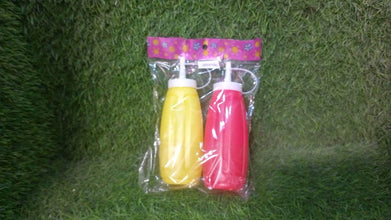 Plastic Squeeze Bottle Ketchup Mustard Honey Sauce Dispenser Bottle ( 2 Pc Set ) - dailyneed.life