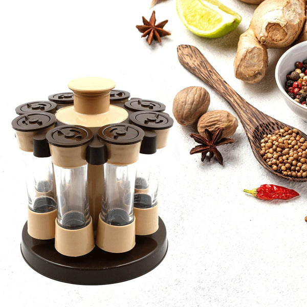 Revolving Spice Rack, 8 Spice jars with 120 ml, Condiment Set - dailyneed.life