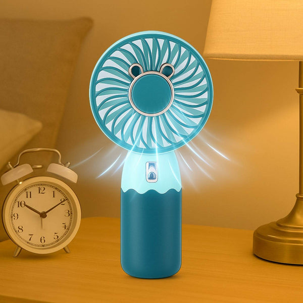 Mini Fan Rechargeable Table Fan Handheld Fan USB Fan Desk Fan Cooling Fan For Home , Office , Car, & Multi Use Fan (Battery Not Include) - dailyneed.life