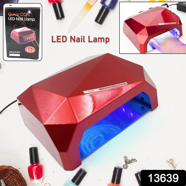 36W LED Nail Dryer, Curing Nail Polish UV Gel Diamond Shaped Nail Dryers (1 Pc) - dailyneed.life