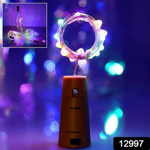 Wine Bottle Cork LED String Light, 2M Cable Multicolor, Battery Operated (1 Pc) - dailyneed.life