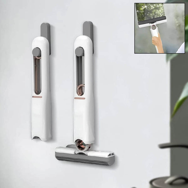 Portable Self-Squeeze Short Mop, Mini Hand Wash-Free Strong Absorbent Mop with 1 Cotton Head, Cleaning Sponge For Bathroom Kitchens Table - dailyneed.life