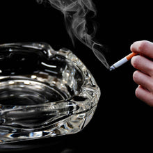 Glass Brunswick Crystal Quality Cigar Cigarette Ashtray Round Tabletop for Home Office Indoor Outdoor Home Decor - dailyneed.life