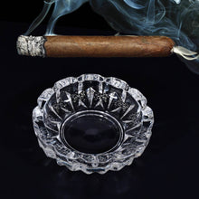 paricutin Glass Crystal Quality Cigar Cigarette Ashtray Round Tabletop for Home Office Indoor Outdoor Home Decor - dailyneed.life