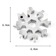 Durable & Portable 18 in 1 Snowflake Multi-Tool, Snowflake Bottle Opener Flat Phillips Screwdriver Kit Wrench - dailyneed.life