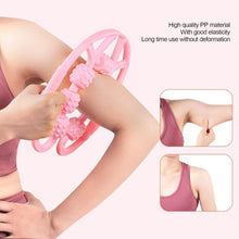 Muscle Massage Roller, 7 Wheels Relieve Soreness Leg Muscle Roller Fitness Roller Muscle Relaxer Massage Roller Ring Clip All Round Massaging Uniform Force Elastic PP Drop Shaped for Home Use (1 Pc) - dailyneed.life