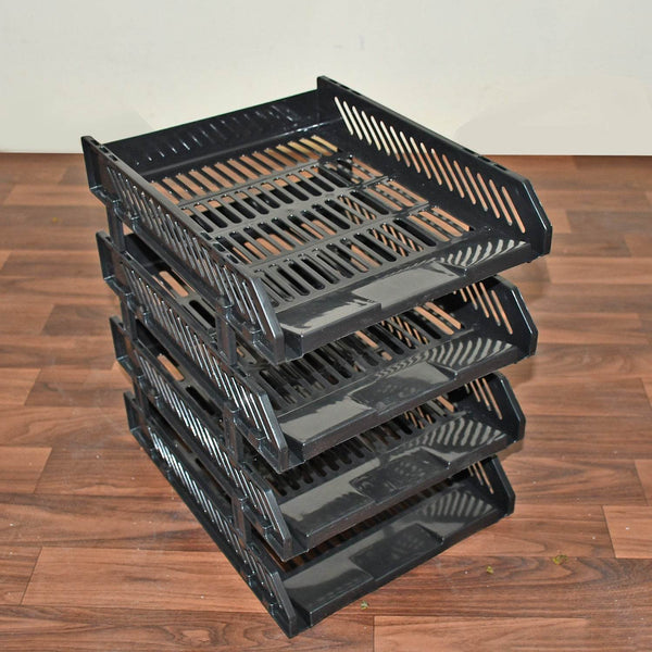 4-Layer Multifunctional File Rack with Drawers for Office Desk - dailyneed.life