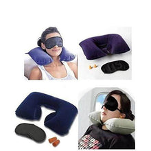3in1 Air Travel Kit with Pillow, Ear Buds & Eye Mask - dailyneed.life