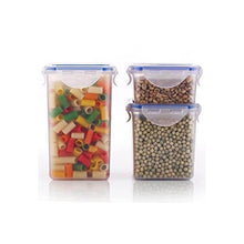 Rectangle Food Storage Containers: Airtight, Leak-Proof Lids (3-Pack, Clear ABS) - dailyneed.life