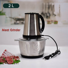 STAINLESS STEEL ELECTRIC MEAT GRINDERS WITH BOWL HEAVY FOR KITCHEN FOOD CHOPPER, MEAT, VEGETABLES, ONION , GARLIC SLICER DICER, FRUIT & NUTS BLENDER (2L, 250WATTS) - dailyneed.life
