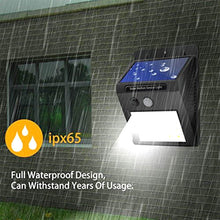 Solar Security LED Night Light for Home Outdoor / Garden Wall (Black) (30-LED Lights) - dailyneed.life