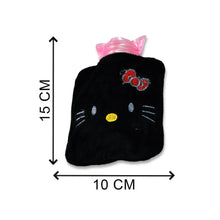 Black Small Hot Water Bag with Cover – Pain Relief & Warmer - dailyneed.life