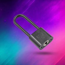 Lock with Key Metal Locker 1 Set Padlock Mini Padlock Beam Plastic, Copper Alloy, Iron Alloy Black Metal Storage Cabinet Safety Padlock 3 Additional keys (1 pc) - dailyneed.life