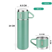Customized Stainless Steel Vacuum Flask Set with 3 Cups – 500ML | Personalized Name Bottle Gift Combo for Boyfriend, Girlfriend, Employee - dailyneed.life
