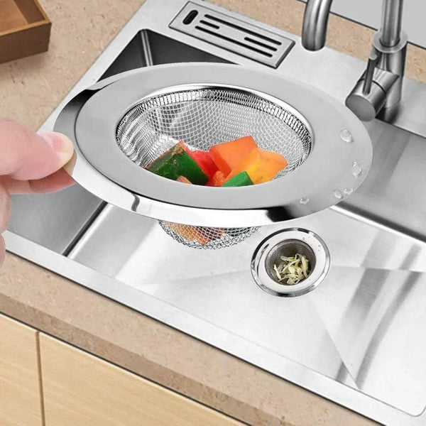 Medium Size Stainless Steel Sink Strainer Kitchen Drain Basin Filter Stopper Drainer - dailyneed.life