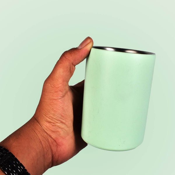 Vacuum Glass 304 Stainless Steel Home Office Lidless Anti-Scald Water Cup Drink Mug - dailyneed.life