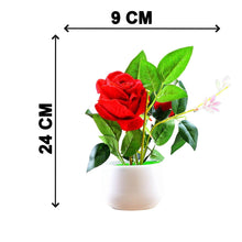 Artificial Rose Flower Plant With Pot, For Home Office Or Gift - dailyneed.life