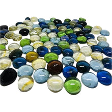 Glass Gem Stone, Flat Round Marbles Pebbles for Vase Fillers, Attractive pebbles for Aquarium Fish Tank. - dailyneed.life