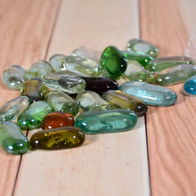Glass Gem Stone, Flat Round Marbles Pebbles for Vase Fillers, Attractive pebbles for Aquarium Fish Tank. - dailyneed.life