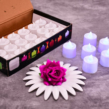 Pink Flameless LED Tealights, Smokeless Plastic Decorative Candles - Led Tea Light Candle For Home Decoration, Diwali (Pack Of 24) - dailyneed.life