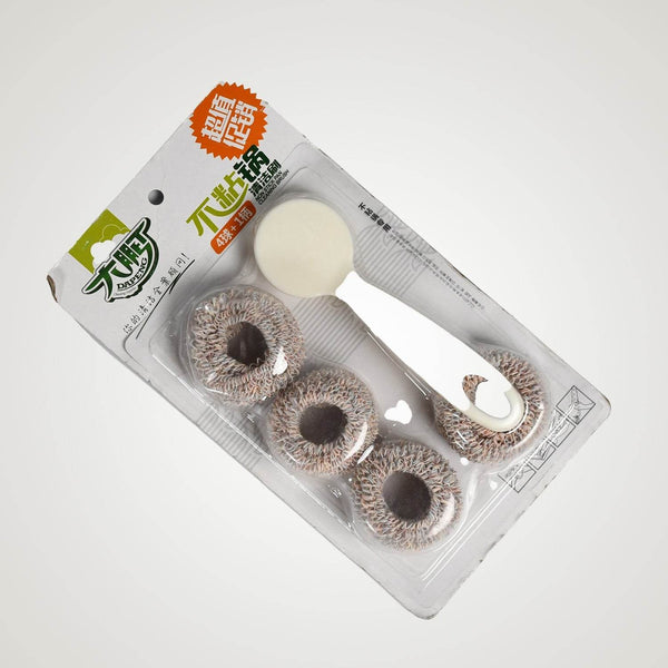 Handle Pot Dishwashing Kitchen Household Long-Handled Washing Pot Dishwashing Decontamination Cleaning Brush With Extra Brush Head - dailyneed.life