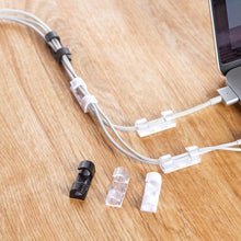 Self Adhesive Cable Clips Wire Manage Holder Sticky Mount-Round Plastic Cable Cord - Pack of 20 - dailyneed.life
