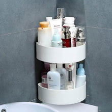 Corner Shelf Bathroom Kitchen Rack Self Adhesive Shower Caddy Plastic Triangle Wall Mount Storage Basket - dailyneed.life