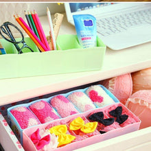 5 Compartments Socks / Handkerchief / Underwear Storage Box Socks Drawer Closet Organizer Storage Boxes (pack of 2) - dailyneed.life