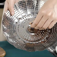 Unique Design Stainless-Steel Heaviest vegetable ,Cooking Foldable Steamer Basket for Kitchen Utensils/Dish Drying Rack/Plate Stand/ Basket - dailyneed.life