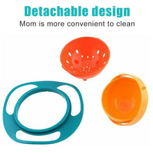 Portable Non Spill Feeding Toddler Gyro Bowl 360 Degree Rotating Dish - dailyneed.life