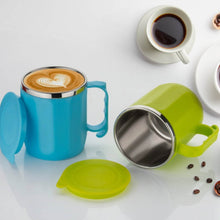 250ML Stainless Steel Mug: Insulated, Leakproof Lid, Hot/Cold Drinks (Mix Color) - dailyneed.life