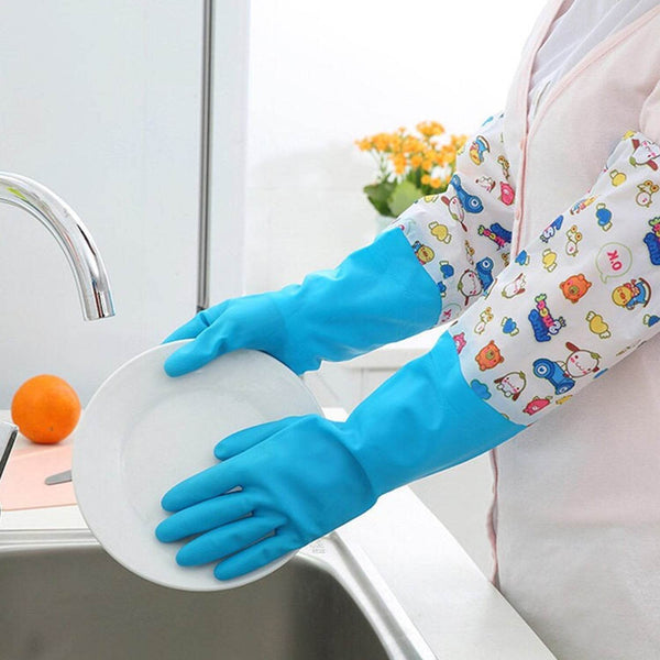 2-Pair Large Blue Multipurpose Gloves – Ideal for Washing, Gardening & Cleaning - dailyneed.life